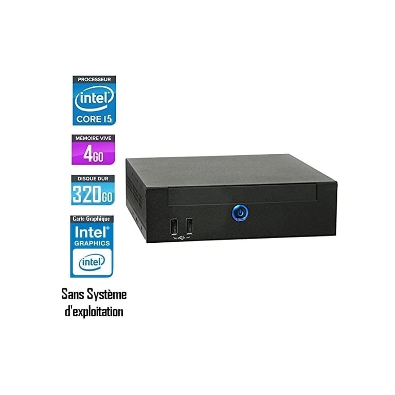 Core i5, 2.6 , 4 Go Go  Intel HD Graphics Noir - Bon état Bon état - AOpen reconditionné disponible sur Pixmania