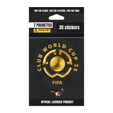 Blister - PANINI - CLUBS WORLD CUP 2025 - 7 bolsillos - 35 pegatinas