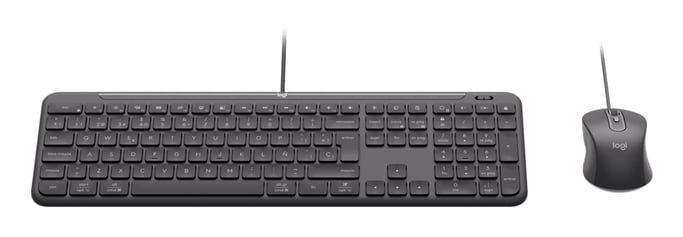 Logitech 920-013345 teclado Ratón incluido Hogar / Oficina USB QWERTY Español Grafito