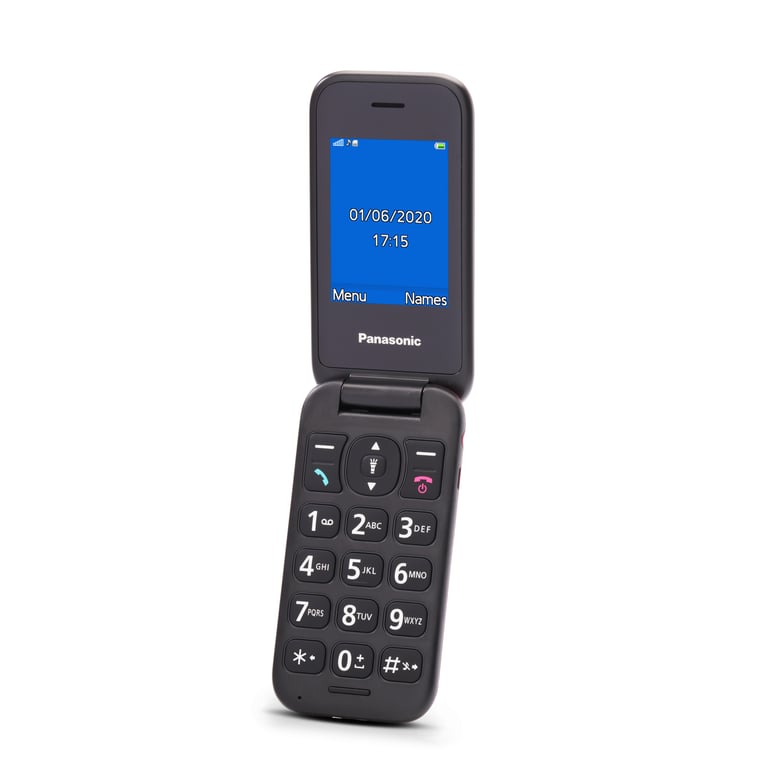 Panasonic KX TU400EXR TÃ©lÃ©phone portable pour seniors / grenat - vue 3