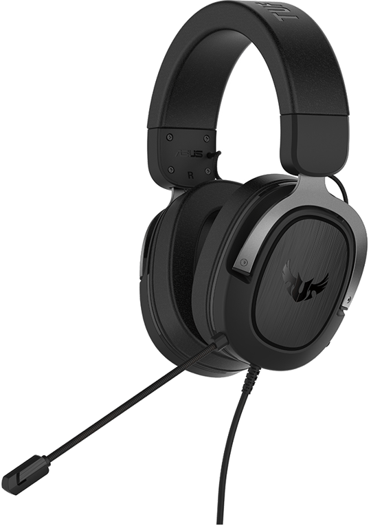 ASUS TUF Gaming H3 Casque Avec fil Arceau Jouer Noir, Gris