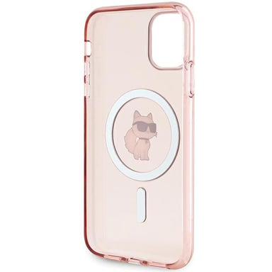 Funda Karl Lagerfeld Choupette MagSafe para iPhone 11/XR, rosa