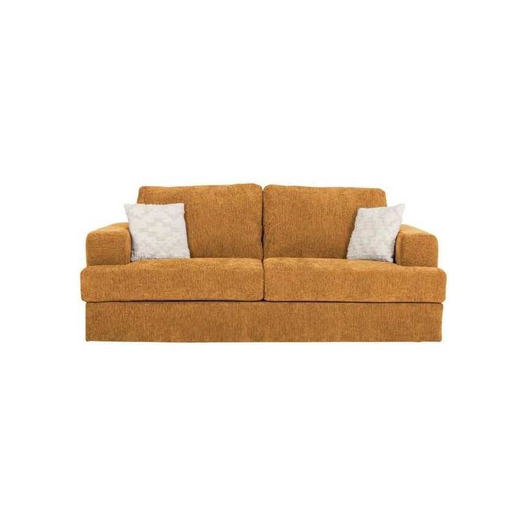 Canapé convertible express 3 places IGOR Tissu gauffré Matelas 15 cm 211 x 107 x 90 cm DUNLOPILLO - vue 4