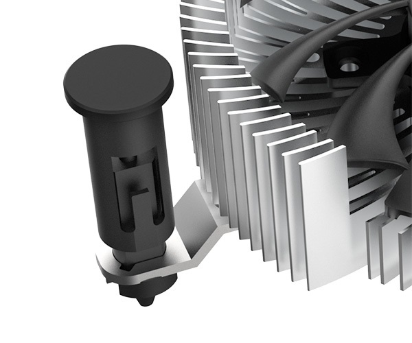 Akasa AK CC6601EP01 système de refroidissement d'ordinateur Processeur Dissipateur thermiqueRadiateur 7 5 cm Aluminium 1 pièce Neuf - vue 4