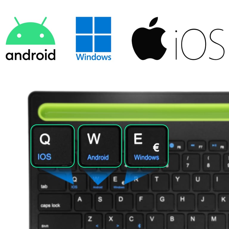Clavier sans fil QWERTY LinQ Compatible iOS / Android / Windows Neuf - vue 3