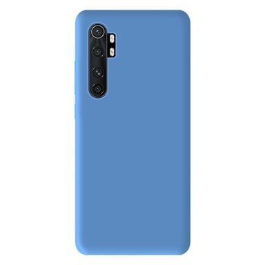 Coque silicone unie Mat Bleu compatible Xiaomi Mi Note 10 Lite