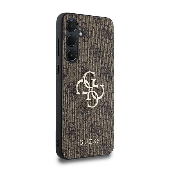 Guess Coque de téléphone - Samsung Galaxy A35 5G - Marron - Saffiano - Protection chocs et rayures - vue 3