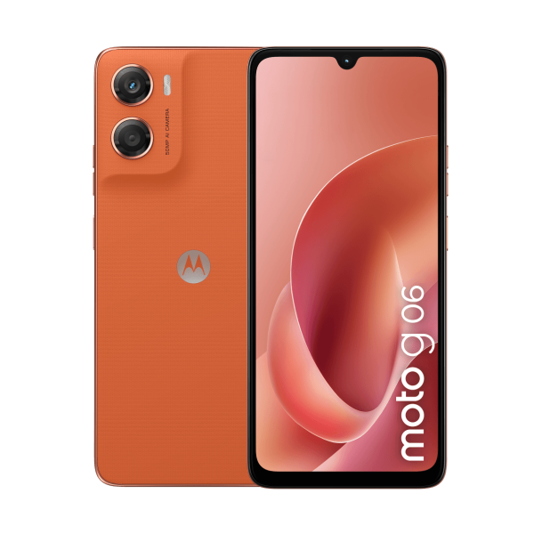 Motorola Moto G06 Arancione: Smartphone 4GB RAM Batteria 5200mAh 50MP - vue 2