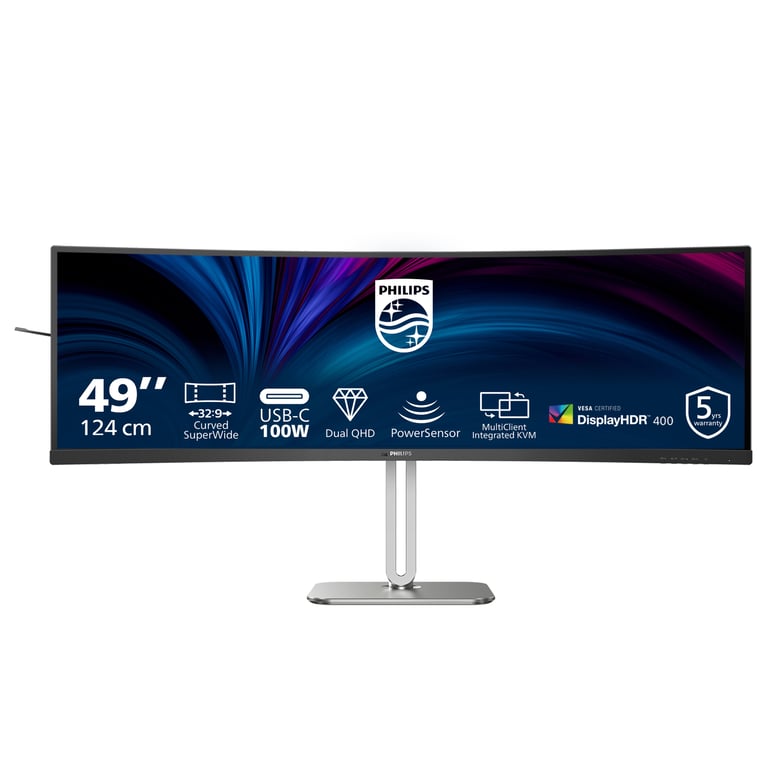 Philips 5000 series 49B2U5900C/00 écran plat de PC 124 cm (48.8 ) 5120 x 1440 pixels Dual QHD LCD Noir - Neuf