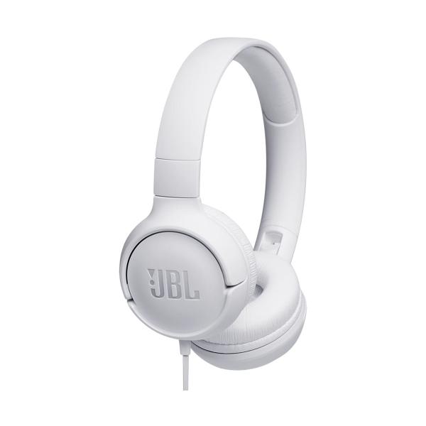 Casque filaire JBL Tune 500 - Son Pure Bass - Conception légere et et pliable - Blanc - Neuf