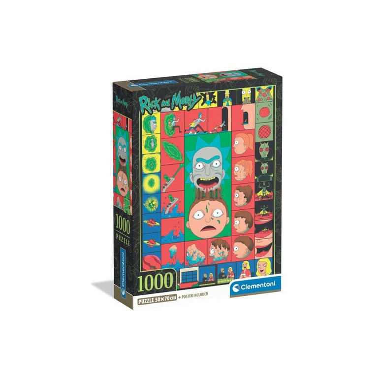 Puzzle 1000 pièces : Rick&Morty Clementoni Puzzles - vue 3