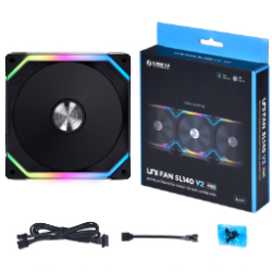 Lian Li UNI FAN SL V2 140 Boitier PC Ventilateur 14 cm Noir 1 pièce(s) - Neuf