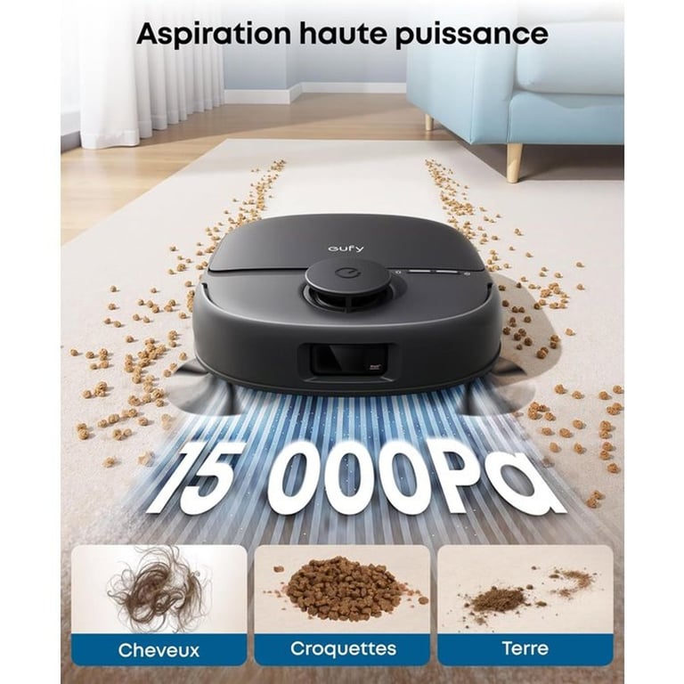 Robot aspirateur laveur EUFY Omni C28 15 000 Pa - vue 4