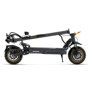 Ausom Laluz 2 Pro Monopattino Elettrico Doppio Motore Grigio UE, 48V 18Ah, 1000W*2, Velocità 20km/h, Autonomia 90km, Pneumatici Tubeless 10'', Doppia Suspensione, NFC, Freni a Disco, Modello A7