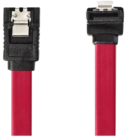 NEDIS SATA 3Gb/s data cable - SATA 7-pin Female with Lock - SATA 7-pin Female 90° Angled with Lock -