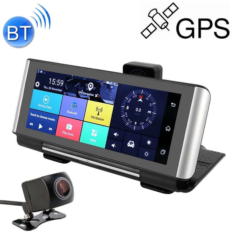 Ordinateur de Bord Android 7 Pouces Tactile GPS 4G Wifi Caméra