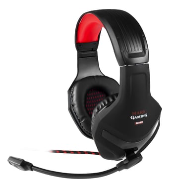 Mars Gaming MH2 écouteur/casque Avec fil Arceau Jouer Noir, Rouge