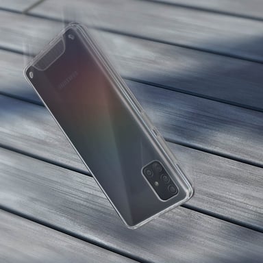 Funda Galaxy A51 Protección Bi-materia Bumper Colección Cristal Transparente
