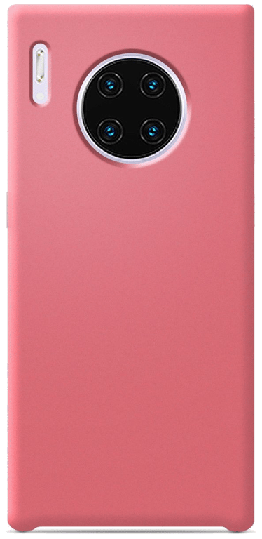 Coque silicone unie compatible Soft Touch Rose Huawei Mate 30 Pro