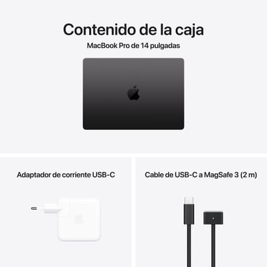 Macbook Pro M4 Pro (2024) 14', 1 TB GB 24 GB Apple GPU 20, Noir sidéral - QWERTY spagnolo