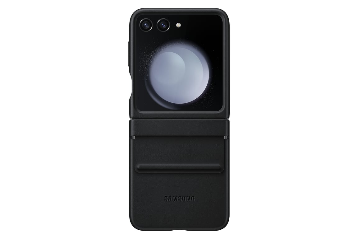 Coque Samsung Galaxy Z Flip 5 Cuir Écologique Souple Mixte