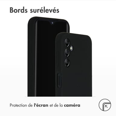 Accezz Coque Liquid Silicone pour Samsung Galaxy A14 (5G) - Noir