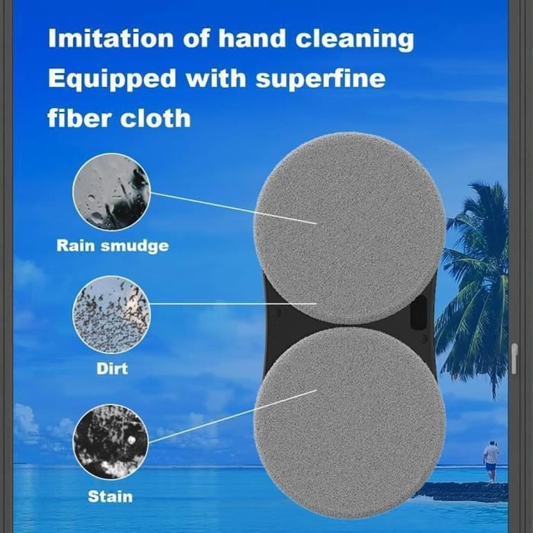 LIECTROUX Robot Lave Vitre YW810 Contrle APP Double Pulvrisation 10 Lingettes - vue 4