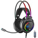 AULA S501 Casque gamer avec arceau retro éclairage RGB pour PC & consoles - Microphone HD, Design léger - HP 50 mm