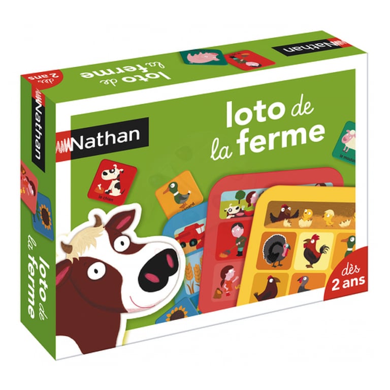 Loto à la Ferme - Jeu de Cartes Éducatif pour Enfants - Neuf