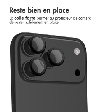 imoshion Protection d'objectif d'appareil photo (pack de 2) pour Apple iPhone 17 Pro / 17 Pro Max - Noir
