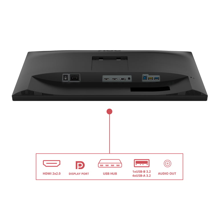 AOC E3 U27E3UF écran plat de PC 68,6 cm (27 ) 3840 x 2160 pixels 4K Ultra HD LED Noir - Neuf