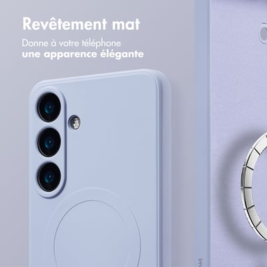 imoshion Coque Couleur avec MagSafe pour Samsung Galaxy S25 Plus - Lila