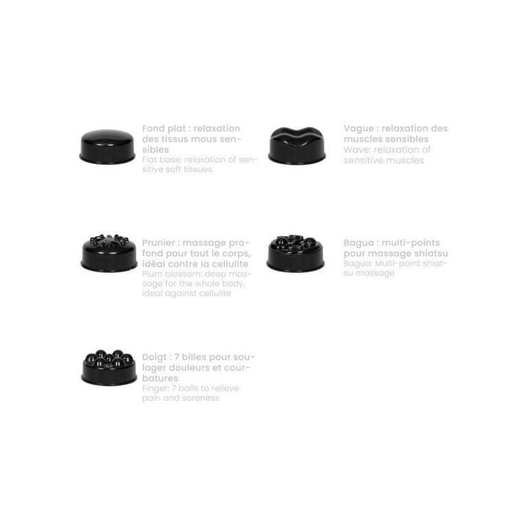 Masseur multifonction 5 en 1 LIVOO DOS222C rechargeable 6 vitesses 1800 3500 trmin Neuf - vue 3