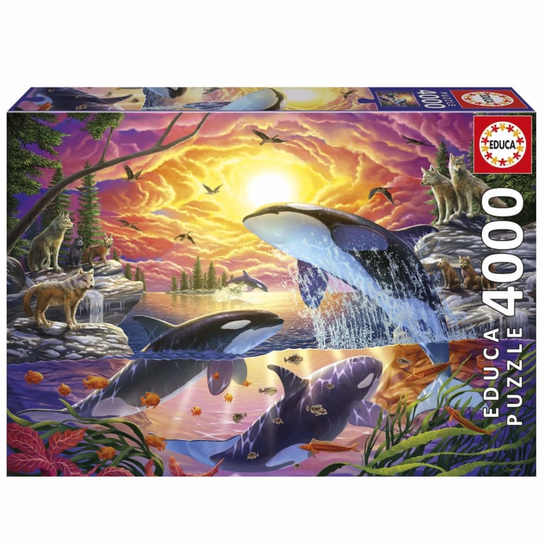 Puzzle EDUCA Orques et Loups 4000 pièces 136 x 96 cm Pour adultes à partir de