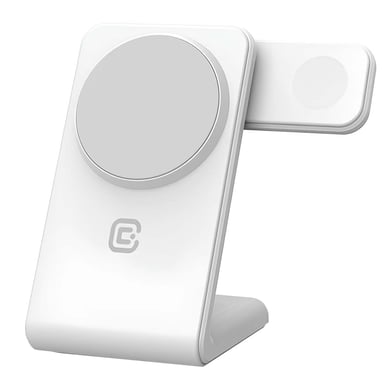 Chargeur Sans Fil 3-en-1 pour iPhone / Apple Watch / AirPods Modèle MagSpot Blanc