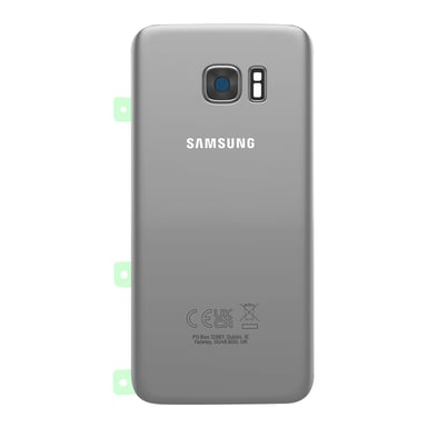 Samsung Tapa de Batería Original para Galaxy S7 edge con Adhesivo Doble Cara Plateado
