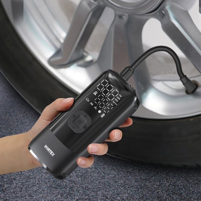 Vortex Air Saver Compresseur Dair Portatif Powerbank Intégrée Lampe Torche Led 150 Psi - vue 3