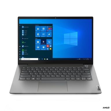 Lenovo ThinkBook 14  35,6 cm (14'') Full HD AMD Ryzen 5 5500U 16 Go DDR4-SDRAM 512 Go SSD Wi-Fi 6 (802.11ax) Windows 10 Pro Gris- QWERTY Espagnol