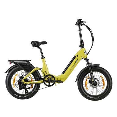 Vélo électrique pliant TTGO F7, batterie 48 V 15 Ah, freins à disque hydrauliques - jaune