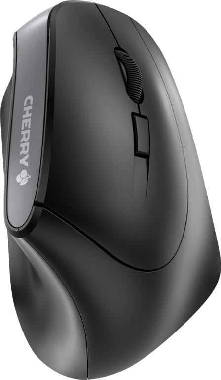 Souris sans fil ergonomique Cherry MW 4500 (Noir/Gris)