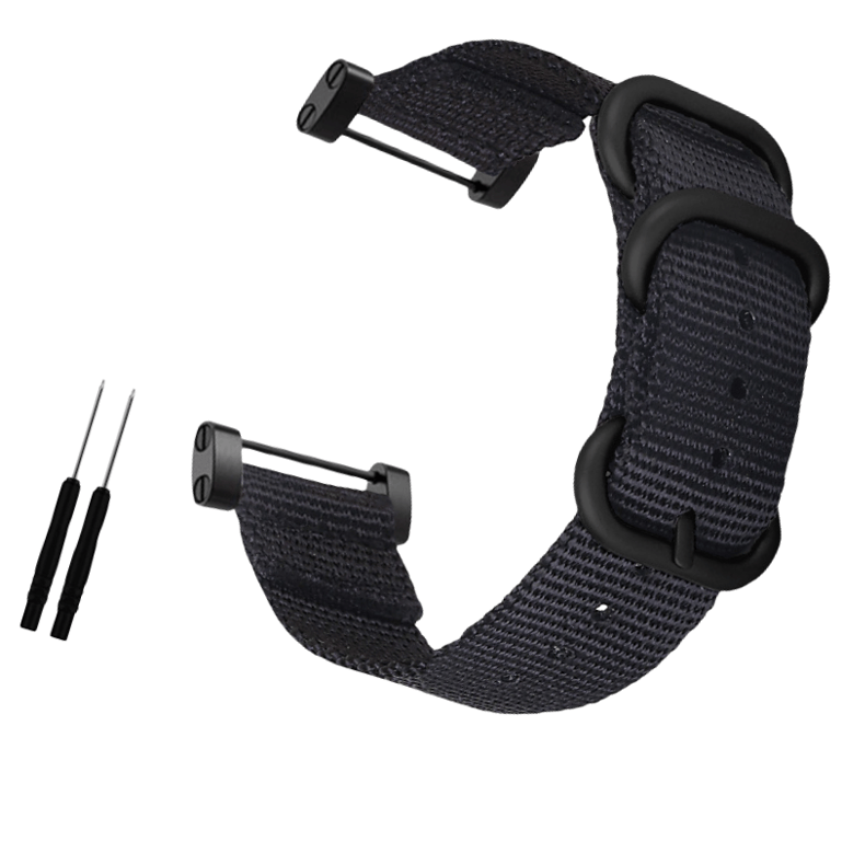 INF Bracelet De Montre En Nylon Pour Suunto Core Expedition Series Noir - vue 2