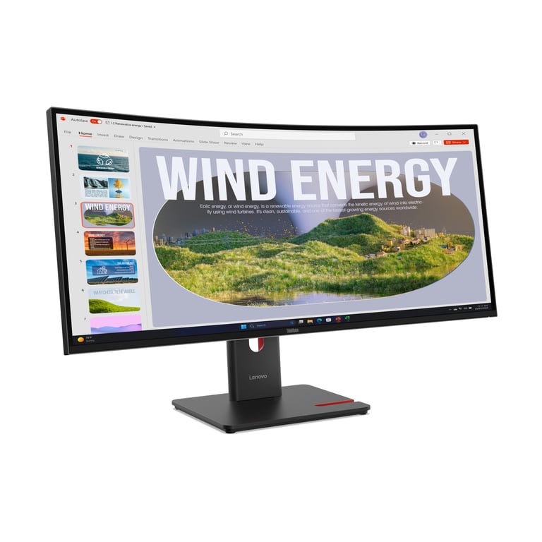 Lenovo ThinkVision T34WD 40 LED display 86 4 cm 34 3440 x 1440 pixels Wide Quad HD Neuf - vue 2