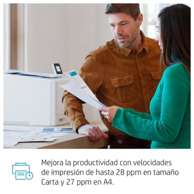 HP Impresora LaserJet Pro a color M454dw, Estampado, Impresión desde USB frontal; Impresión a dos caras