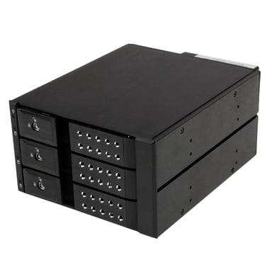 StarTech.com Rack Mobile en Aluminum Sans Tiroir pour 3x Disque Dur SAS II/SATA III 6 Gbps - Hot Swap - Neuf