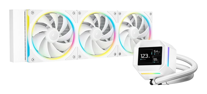 DeepCool LM360 WH Procesador Kit de refrigeración líquida 12 cm Blanco 1 pieza(s)