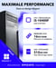 Ultra Office PC / Ordinateur de bureau - Intel Core i5-10400F - Tour Computer avec 16GO DDR4 RAM - 512 GO SSD - WiFi - Windows 11 Pro