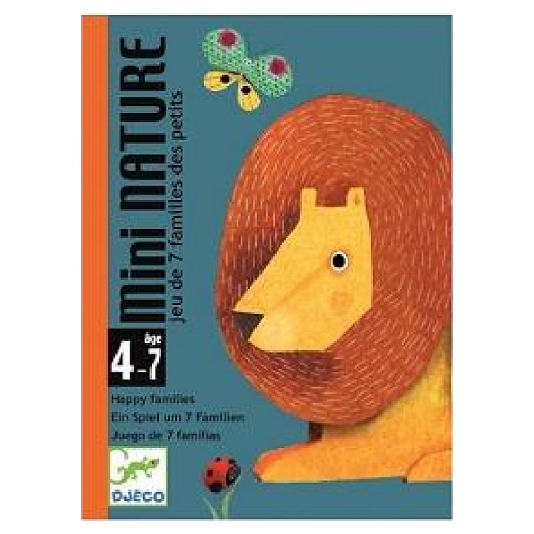 Jeu de cartes éducatif 7 familles Mini Nature pour enfants Neuf
