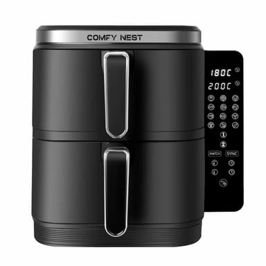 Friteuse à air chaud Air fryer double panier verticale 11L 2800W Comfy Nest CN06177