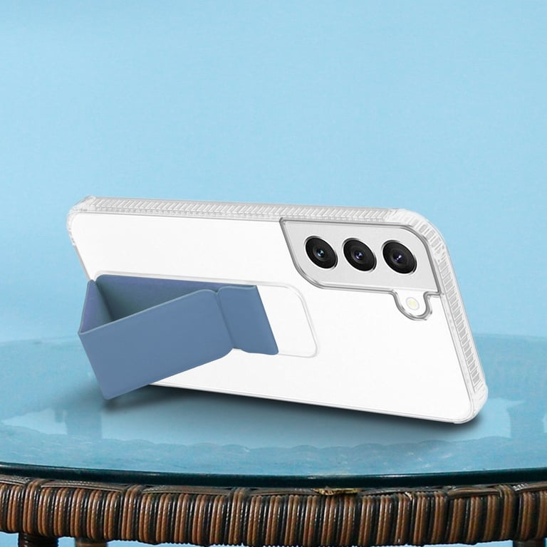 Coque pour Samsung Galaxy S22 en BLEU CLAIR Housse de protection Étui en silicone TPU flexible avec support et fonction stand