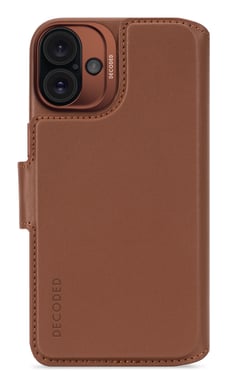 Decoded Leather Detachable Wallet funda para teléfono móvil 17 cm (6.7'') Funda cartera Marrón